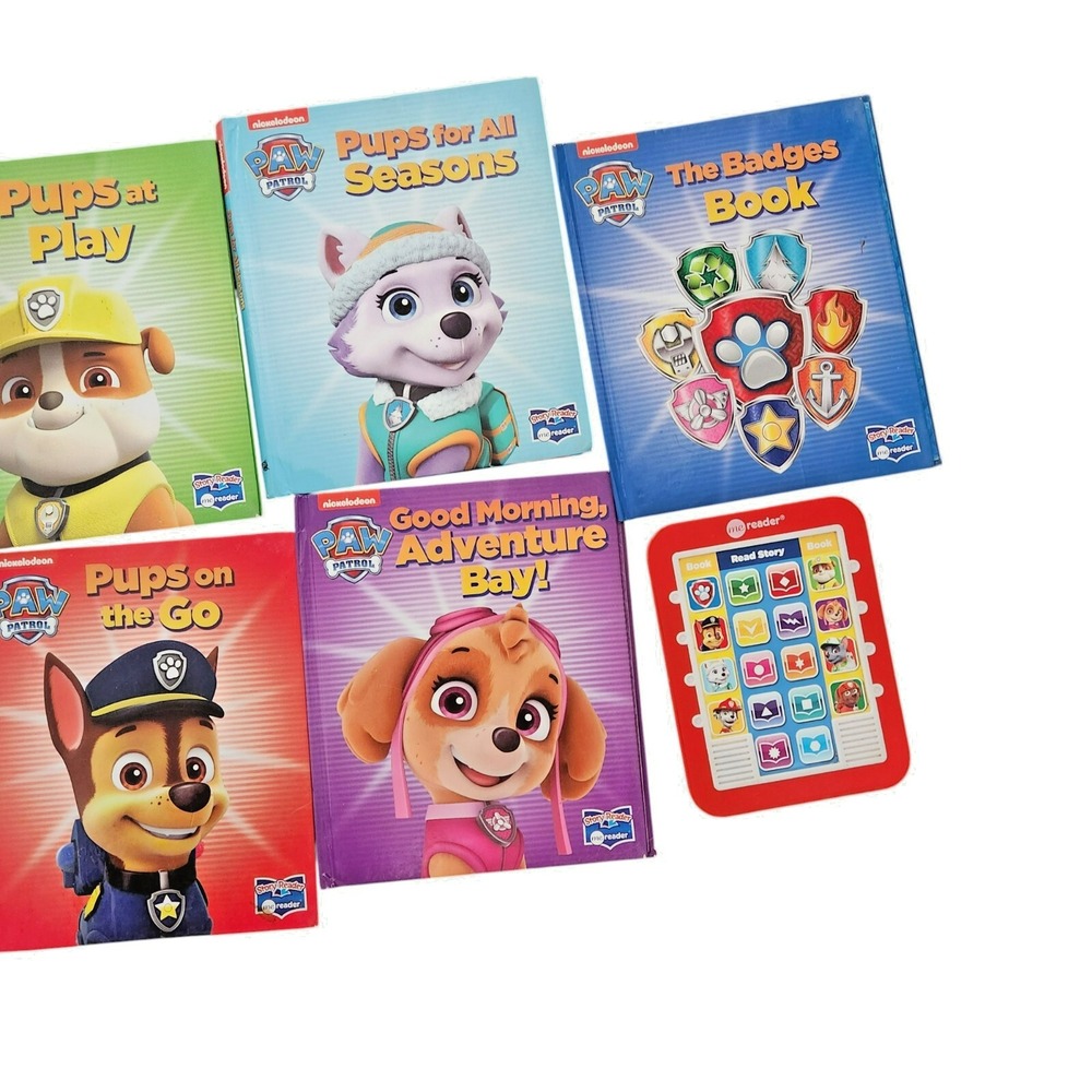 Paw Patrol Me Reader Electronic Reader and 7 Book Library Set Nickelodeon - Picture 3 of 5